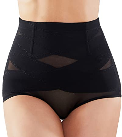 SIMIYA Women Tummy Control Knickers High Waisted Shapewear | Slimming Underwear Comfort Body Shaper, No Roll Down