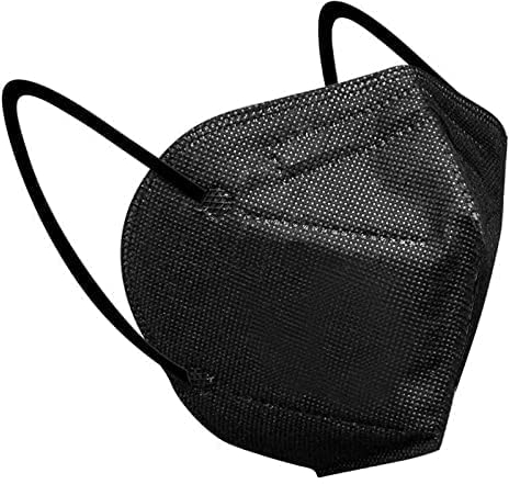 URUSANA 20x FFP2 Schwarz Maske 5-Lagen Mundschutzmaske Atemschutzmasken hygienische Einzelverpackung EU 2016/425