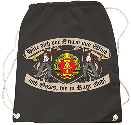 Rucksack DDR Hüte Dich vor Sturm und Wind und Ossis die in Rage sind