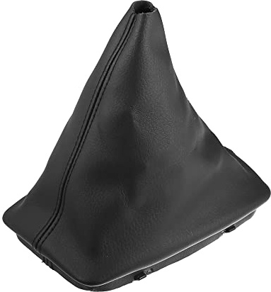 X AUTOHAUX Car Shift Boot Cover Gear Shift Knob Handbrake Gaiter Boot PU Leather for Mercedes-Benz C-Class W204 2008-2013