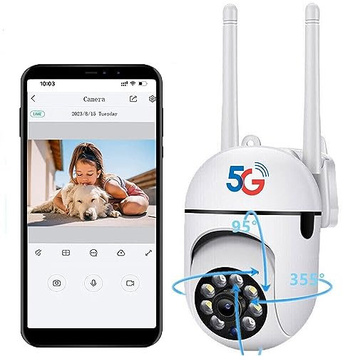 AGIG Full Color 1080 P Telecamera IP Esterna HD Wireless PTZ Smart Home Security IR Cam 2.4G & 5G Dual Band WIFI Night Version Camera