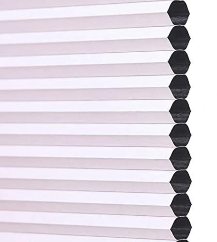 Honeycomb Blinds for Windows,Blackout Cellular Shades 55cm 60cm 65cm 70cm 75cm 80cm 90cm 95cm,White Honeycomb Pleated Blinds Thermal,Cellular Pleated Shades for Home Office,W×H-40x120cm/15.7 * 47.2in