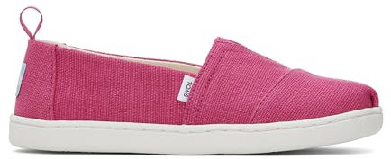 TOMS Classic Alpargata, Mocasín Plano Niñas, Fuchsia Heritage Canvas, 31 EU