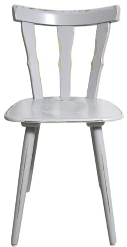 Shabby Küchenstuhl Holzstuhl Stuhl grau 60er Jahre Landhaus Vintage Shabby Chic Möbel