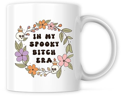 Ad Astra Graphics Kaffeetasse mit Aufschrift In My Spooky B**** Era, 325 ml, hochwertige Kaffeetasse, lustiges sarkastisches Halloween-Thema, importiert und gedruckt in den USA, CFAAG0014