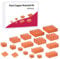 GeeekPi 18PCS Pure Copper Heatsinks for Raspberry Pi 5/4B, CPU Cooler Heatsinks with Thermal Conductive Adhesive Tape