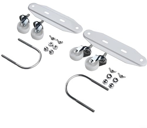 Oniissy Soporte de 2 ruedas,soporte de polea móvil para calentadores eléctricos, de radiador hidroeléctrico de estaño de aceite,rotación de 360 grados,movimiento y transporte sin esfuerzo(blanco)