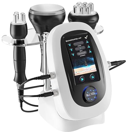 XQZMD Dispositivo a radiofrequenza 3 in 1, 80 K, per cavitazione ad ultrasuoni, per la rimozione della cellulite, massaggiatore elettrico per braccio, vita, gambe, fianchi, viso