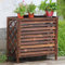 Cache Climatiseur Exterieur Bois Support de Fleur Extérieur Cache Climatiseur en Bois Massif D'écran de Confidentialité Écran de clôture de climatiseur en Bois Facile À Installer. (Size : 86x35x80cm