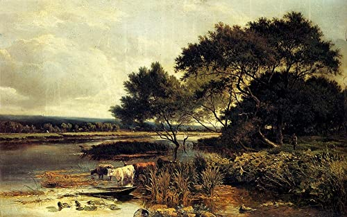 PSVDCTOO Vintage Leinwand Kunstdruck Bilder auf Leinwand Streatly on Thames Von Sidney Richard Percy für Home Dekoration60x90cm