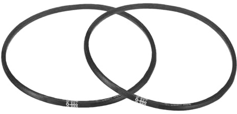 QUARKZMAN 2 Stück O-660 O-Typ Keilriemen 660mm/26 Innere Länge x 0,39 Breite x 0,24 Höhe Antriebsriemen, O-Typ Geschlossener Gummi-Übertragungsriemen