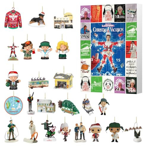 National Lampoon's Christmas Vacation Adventskalender 2024, Griswold Christmas Griswold Figur Adventskalender 2024,Christmas Vacation Weihnachtskalender 2024,für Kinder und Erwachsene(C,One Size)