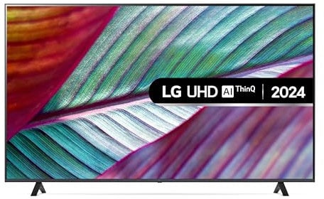 LG 75UR75006LK 75-Inch 4K Ultra HD Smart TV, α5 AI processor 4K Gen6, Freeview Play and Amazon Alexa [model 2024]