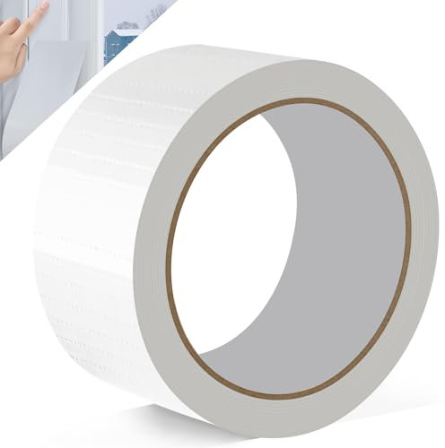 Fenster Dichtungsband Dichtband Selbstklebend 30 m Verschleißfest Wasserfest Fensterdichtband für Tür Fenster Bad Dusche Anti Kälte-Wind (Weiß, 70mm x 30m)