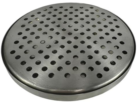 Theken Tropfschale Tropfblech Tropfkasten rund - Edelstahl - 14x2cm - 2-teilig - BieTal®