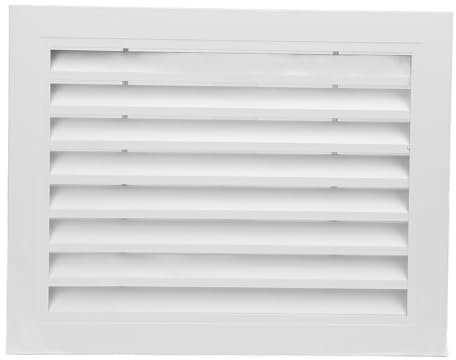 Cubierta de Ventilación con Rejilla Inoxidable de 400x300mm, Rejilla de Ventilación de Aleación de Aluminio para Baño, Pared de Cocina, Pared Exterior, Puertas