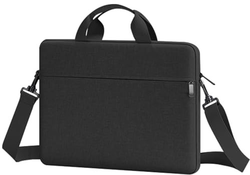 Toguma Computer Laptop Bag Messenger Shoulder Bag Laptop Carrying Case for Woman Man, Laptop Tablet Briefcases Satchel Business Trip Purse for Work (Black)