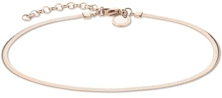 LIEBESKIND BERLIN Damen Sleekchain Fußkettchen– Edelstahl Fußkette in verschiedenen Farben und Längen, größenverstellbar – zeitlos, modern und vielseitig kombinierbares Schmuckstück