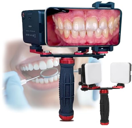 HMWOKPOT Dental Fill Light Flash Photography Kit Professional Aid Oral Camera Photo Video Flashlight Teeth Photography Tool for Dentistry (3000-6000K)