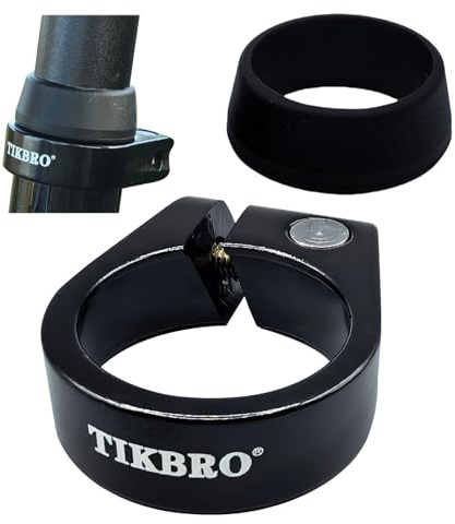 TIKBRO Bike Seat Clamp Quick Release or Screw Lock Styles Aluminium Alloy Seat Post Clamp 28.6mm 31.8mm 34.9mm
