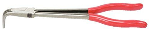 KS TOOLS 500.7053 - Pince Extra-Longue à Bec Demi-Rond Coudé 90° - Gamme Classic - L. 270 mm