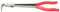 KS TOOLS 500.7053 - Pince Extra-Longue à Bec Demi-Rond Coudé 90° - Gamme Classic - L. 270 mm