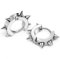 JewelryWe Schmuck Edelstahl Herren Ahle Kegelnieten Spitze Huggie Band Creolen Ohrringe Punk Cool Stil Silber ein Paar
