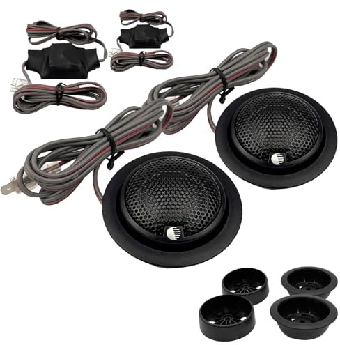 ORION XTR Series XTR1.00TW 1” Neodymium Silk Dome Tweeter | Silk Diaphragm, Surface/Flush Mount, 50W RMS, 200W Max, Built-in Crossover - Pro Car Audio Tweeter (Pair)