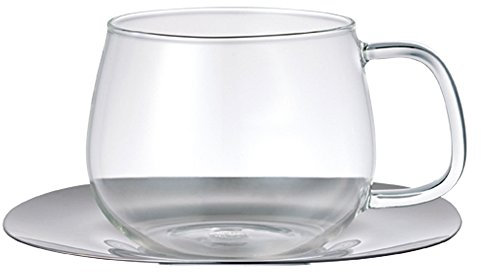 Kinto | Unitea Cup & Saucer 350ml | Glass Teacup