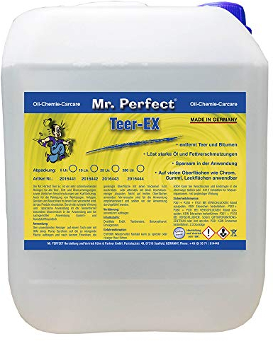 Mr. Perfect® Teerentferner, Entferner von Bitumen- und Teerflecken für Auto, Wohnmobil und Werkzeuge - 10 Liter