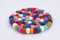 feelz Filzuntersetzer rund 22cm große Kugeln Handarbeit Topfuntersetzer bunt Bunte Filzkugel Untersetzer aus Filz