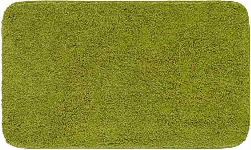 Grund Melange Badteppich, Acryl, Kiwigrün, 60 x 100 cm