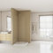 Mamparas de Ducha Frontales Puerta Fijo WALK IN Antical 8mm Cristal Barra 70cm-120cm 100x200cm