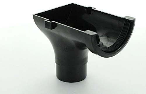 Hunter Half Round 76MM Gutter STOPEND Outlet Various Colours R033 (Black)