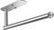 VAEHOLD Adhesive Paper Towel Holder Under Cabinet Mount, Wall Mounted Paper Towel Roll Holder for Kitchen Paper Towel, SUS304 Stainless Steel（Silvery）
