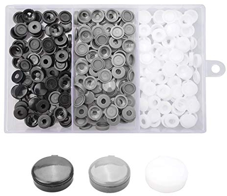 240 Stück Kunststoff-Schraubabdeckungen Kunststoff Abdeckkappen Schrauben Schraubdeckel Klappschraube für Anzahl 6mm und 8mm Schrauben