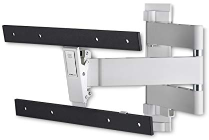 One For All Full Swivel OLED TV Wall Mount Bracket - Screen Size 32 to 77 inches - 180° Rotation and 20° Tilt - For All TV Types - Max Weight: 40kg - Max VESA 400x400 - Black and White - WM6453