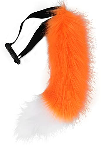 PPFINE Kunstpelz Fuchs Wolf Kostüm Katze Schwanz Kinder Erwachsene Cosplay Halloween Weihnachtsfeier