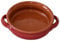 Colì Casserole sans couvercle avec poignées, Terrine rougeane en terre cuite, soupière avec poignées, cochons et terrecotte depuis 1650, rouge, diamètre 20 cm