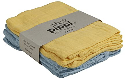 Pippi Unisex Baby Stoffwindel Mullwindel, Snapdragon, 65x65 EU