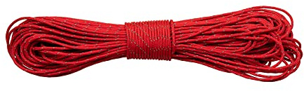 Paracord Planet – Fluorescent 1.75mm Réfléchissant Guyline 95 Paracord Tente Corde Camping Parachute Corde - Rouge Écarlate - 65ft