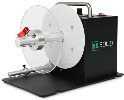U.S. Solid Automatische Etikettenaufwickler, 1 /1,5/3 Kernhalterung, max. Etikettenbreite 80 mm, beidseitige Umwicklung