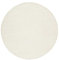 Wecon Home Handgewebter Kurzflor Esprit Kelim Teppich für Wohnzimmer, Schlafzimmer und Kinderzimmer - GOBI (120 cm rund, Creme)