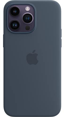 Apple iPhone 14 Pro Max Silikon Case mit MagSafe - Sturmblau 