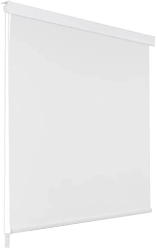 MOONAIRY Duschrollo, Spritzschutz Für Badewanne, Duschvorhang Badewanne, Badewanne Vorhang, Duschvorhang Rollo, 140 x 240 cm Weiß