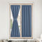 NICETOWN Stone Blue Door Window Curtains for Doorway, Farmhouse French Door Curtain Thermal Insulated Blackout Shade for Patio Kitchen Bathroom Window, 1 Panel, 36 W x 80 L