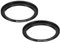 PATIKIL 46mm-52mm Metal Step Up Ring, 2 Pack Camera Lens Filter Adapter Ring Aluminum Filter Adapter Ring for Camera Lenses Hood, Black