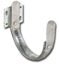 Baumeister.tech Stirnbretthalter für halbrunde Rinne - verzinkt Rinneneisen Rinnenhalter - Dachrinnenhalter aus Stahl - Größe 7tlg./280 125mm