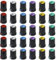 30 Pack Mixed Colour D270 Audio Rotary Control Knobs 6mm D-ShaftGrey Body Guitar/Mixer Knob