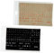 Hemobllo 2sheets English Keyboard Stickers for Laptop and Desktop Material Smooth Easy to Install Black Background White Letters Orange Version Included